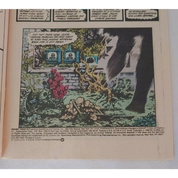 DC Comics Swamp Thing Issue #53 1986 Stephen Bissette Cover Art, Alan Moore - Picture 10 of 10